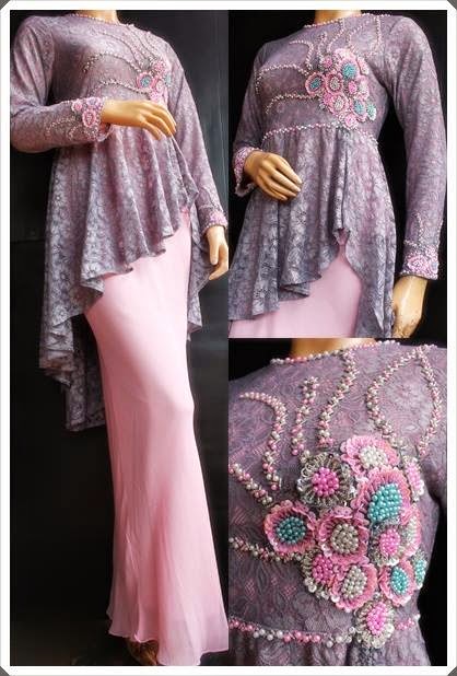 Dress Muslim Brokat Wanita Masa Kini