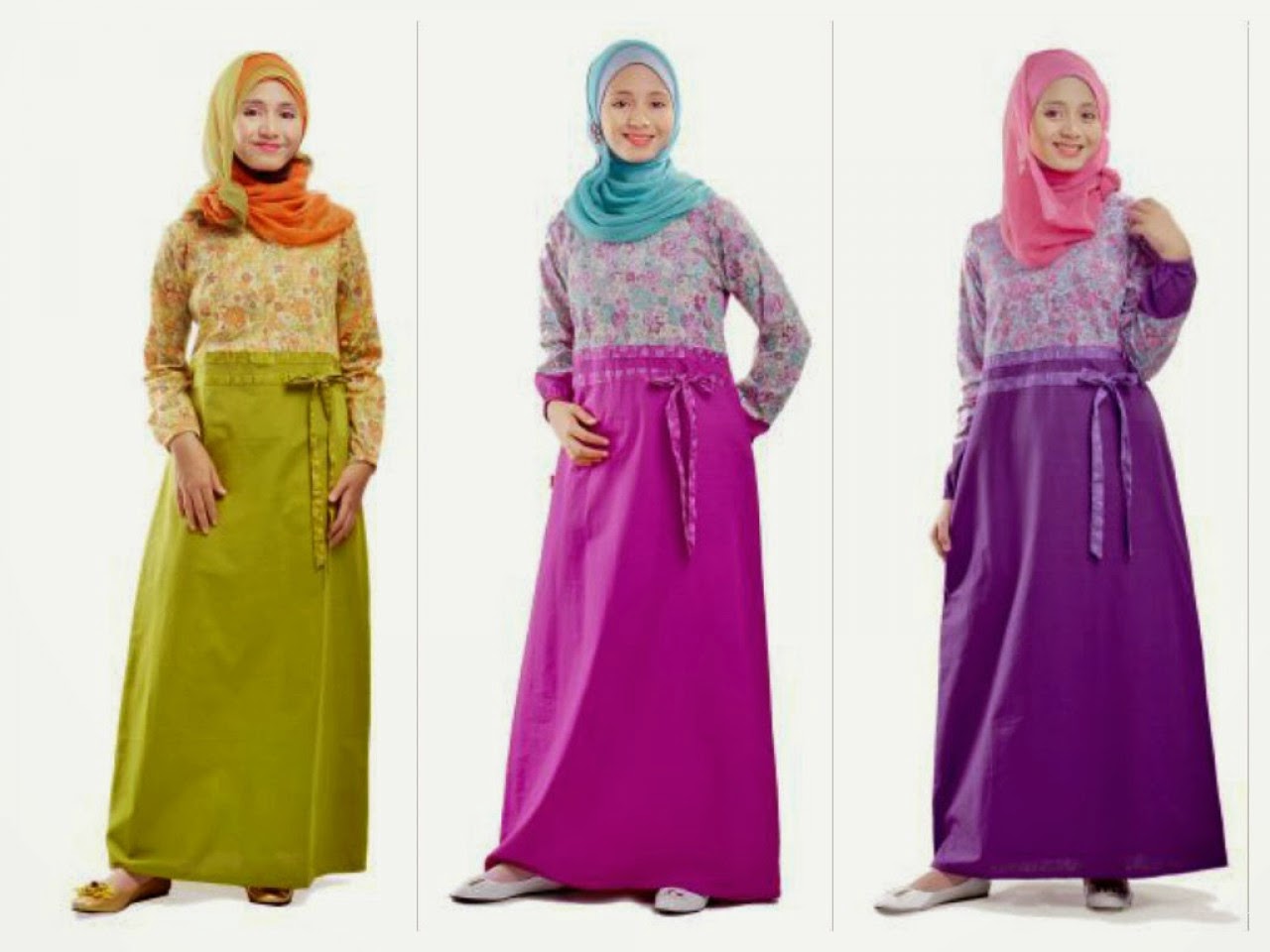 Contoh Busana Muslim Remaja Gamis Terbaru