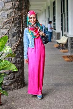Gambar Dress Muslim Wanita Ala Dian Pelangi