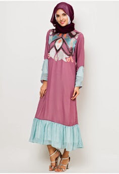 Koleksi Trend Model Baju Muslim Kaftan Terbaru 2015