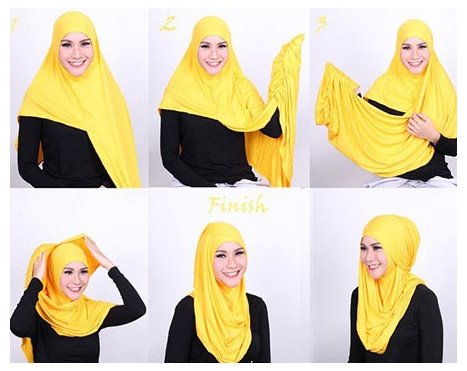 Contoh Tutorial Cara Pakai Hijab Modern Ala Zaskia Adya Mecca