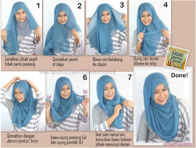 Tata Cara Pakai Hijab Paris Modern