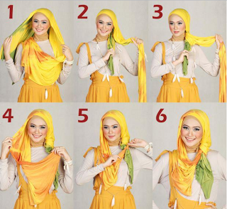 Tutorial Cara Memakai Jilbab Pashmina Modern