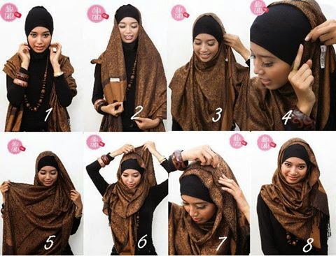 Cara BerKreasi Memakai Jilbab Pashmina Cantik Modern