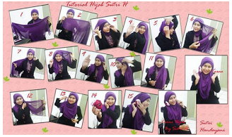 Tutorial Cara Pakai Hijab Modern Syar'i Terbaru 2015