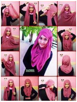 Kumpulan Tutorial Cara Pakai Hijab Modern Syar'i Terbaru