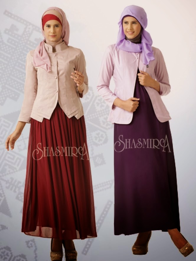 Contoh Fashion Baju Muslim Blazer Remaja 2015