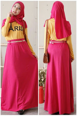 Padu-Padan-Rok-Panjang-dan-Atasan-Peplum