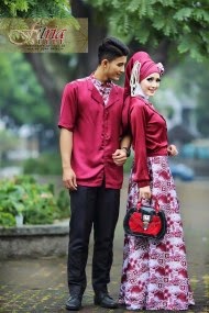 Model terbaru baju muslim couple