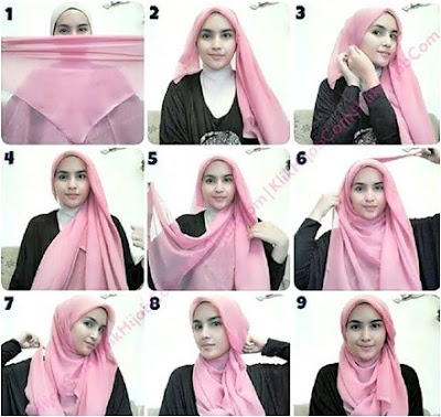Tutorial Sederhana Cara Pakai Hijab Paris Terbaru
