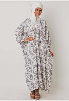 Contoh Gaun Muslim Kaftan Wanita Modis